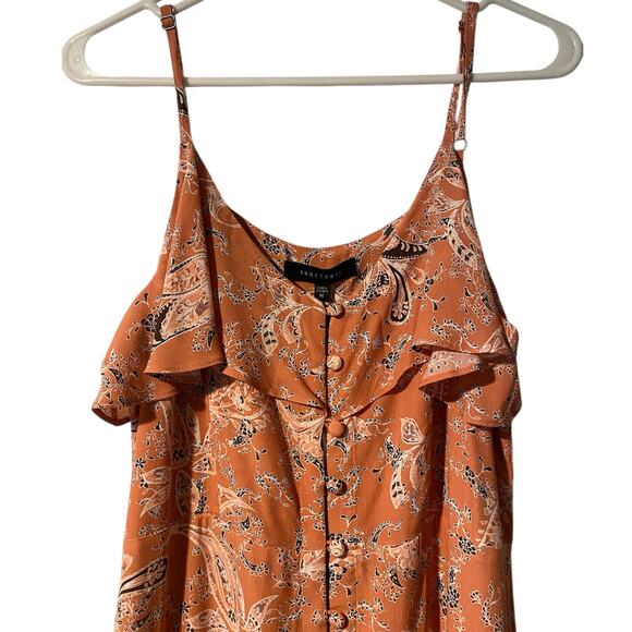 NWT Sanctuary Isabella Maxi Midi Dress Medium Peach Paisley Print Bohemian - Picture 9 of 12